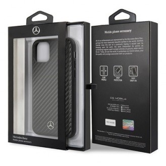 iPhone 11 Mercedes Benz Dynamic Carbon Case Hard Cover Schwarz