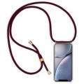 PT line TPU Schutzhülle mit Umhängeband für iPhone XS Max, Transparent / Lila