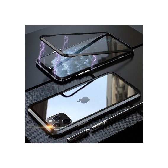 360° Magnet Cover Hülle iPhone 11 Pro Schwarz