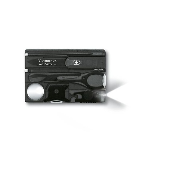 Victorinox SwissCard Lite Schwarz Transparent