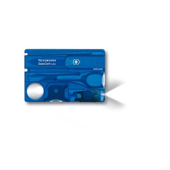 Victorinox SwissCard Lite Blau Transparent