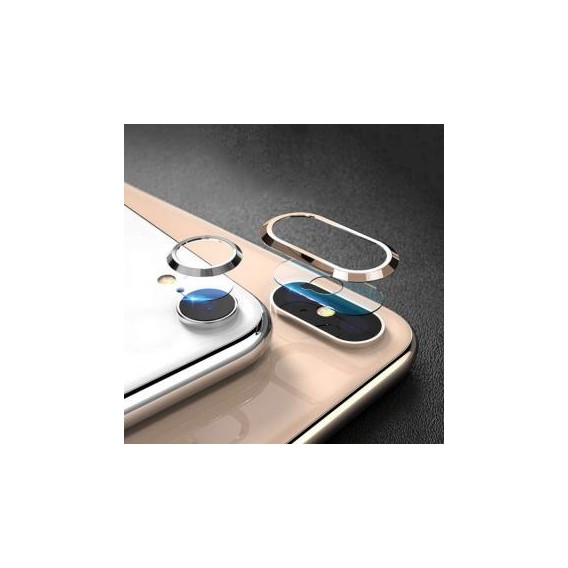 Tempered Kameraschutzglas für iPhone XS Max, Silber