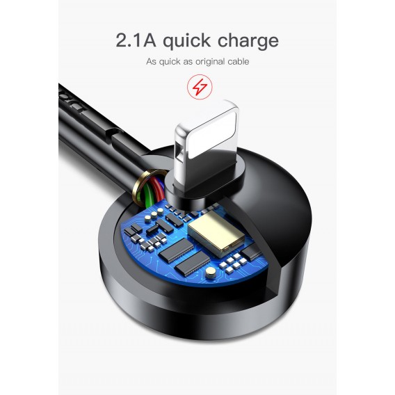 Baseus Elbow Magnetic USB Fast Charge Lightning Kabel