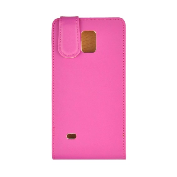 Rosa Pink Flip Leder Etui Tasche Note 4