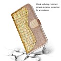 Bling Glitzer Book Wallet ID Case Hülle für Samsung Galaxy  s20 Gold