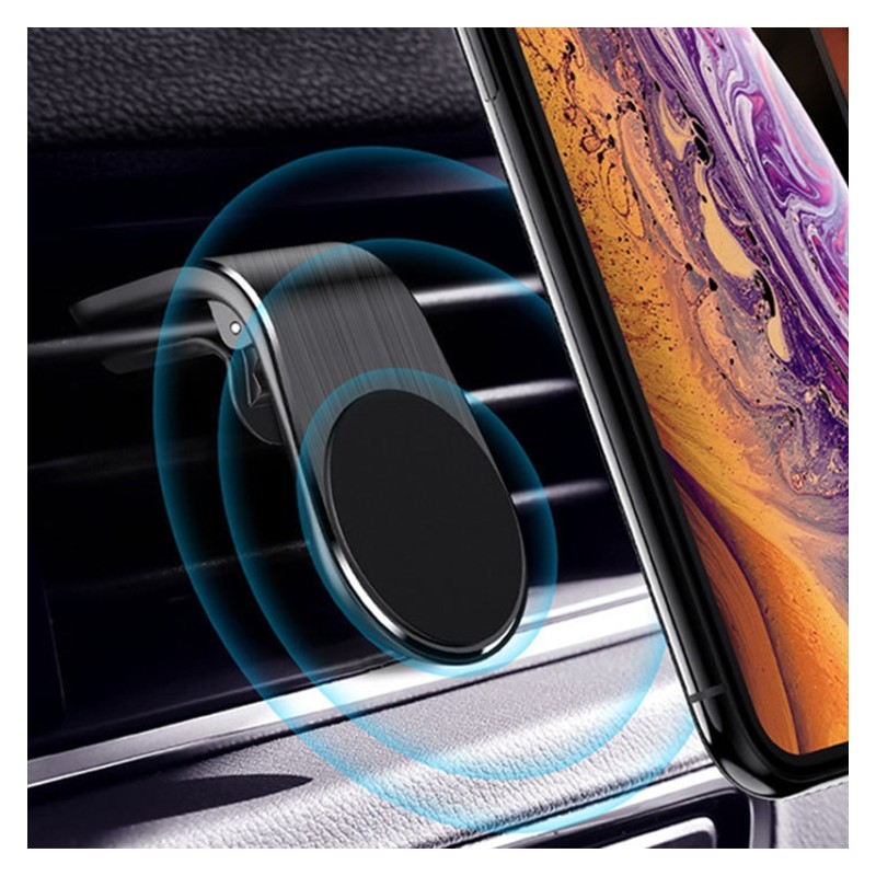 Hama Smartphone-Halterung »Auto Magnet Handyhalter Universal Autohalterung  für die Lüftung«, - Befestigung: Magnet - Montage:  Lüftungsgitterbefestigung