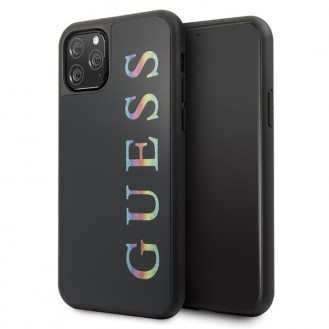 Guess - Glitter Multicolor Logo Case - Apple iPhone 11 Pro Max - Schwarz - Cover - Schutzhülle