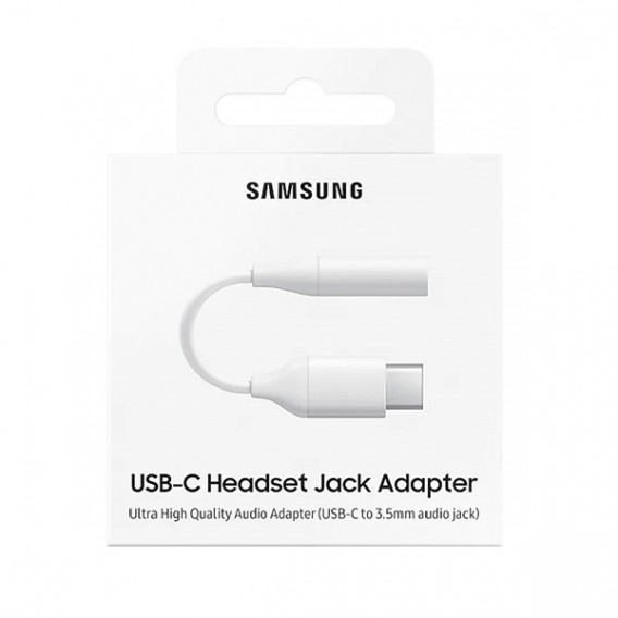 Samsung Adapter - EE-UC10 - USB Typ-C zu 3,5mm Klinke - Weiss Original Audio Kopfhörer