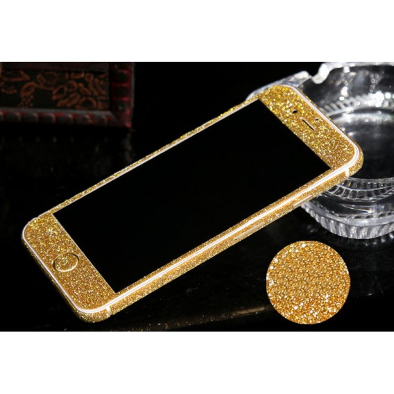 iphone 6 6S Gold Bling Aufkleber Schutz-Folie Sticker Skin