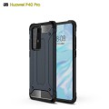 Huawei P40 Pro Double Layer Shockproof Impact Armour Hard Case in Blau