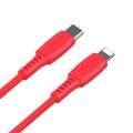 Baseus USB C to Lightning Schnell Kable Type C 18W  Ladekabel Data für iPhone Rot