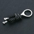 Bling Mini Lederband - Schlüsselanhänger mit speziellem Design Schwarz