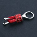 Bling Mini Lederband - Schlüsselanhänger mit speziellem Design Rot
