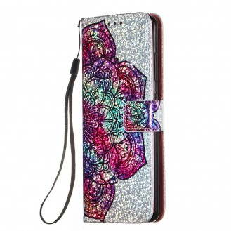 Bling Handy Hülle Samsung Galaxy A51 Book Case Wallet Schutzhülle Tasche Slim Flip Cover Etui Schwarz