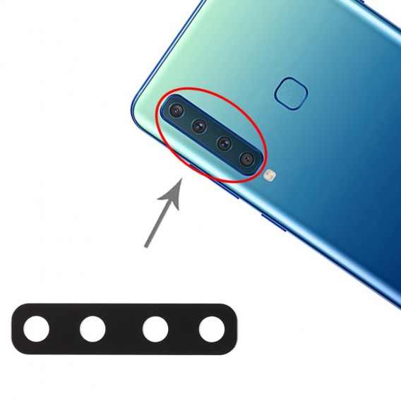 Kamera Linse Glass mit sticker kompatibel mit Samsung Galaxy A9 2018 A920F