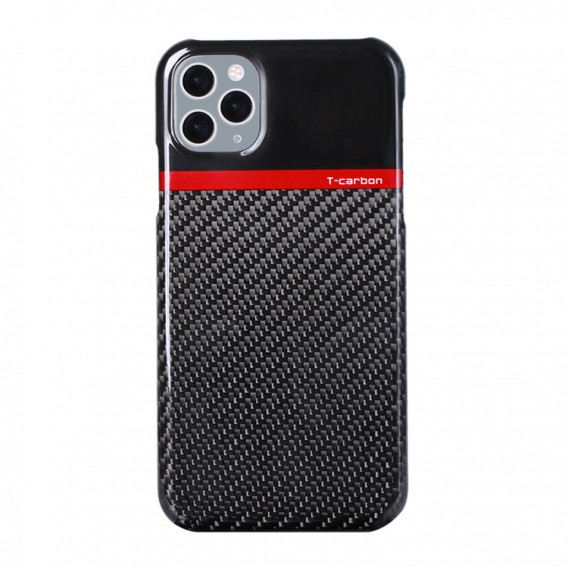 Echt Carbon Faser Volle Schutz Hülle Slim Case Für iPhone 11 Pro T-Carbon
