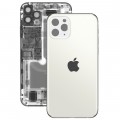 iPhone 11 Pro Max Rückseite Backglas Akkudeckel Weiss mit grosses Loch A2220, A2161, A2218