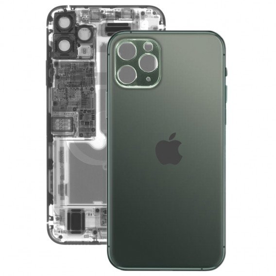 iPhone 11 Pro Max Rückseite Backglas Akkudeckel Grün mit grosses Loch