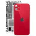 iPhone 11 Rückseite Backglas Akkudeckel Rot mit grosses Loch A2221, A2223, A2111