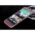 HTC One M8 Pink Bling Aufkleber Folie Sticker Skin