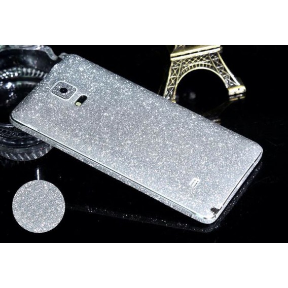 Galaxy Note 4 Silber Bling Aufkleber Folie Sticker Skin