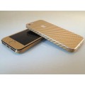 Gold Carbonfolie Sticker Skin für iPhone 5 5S SE