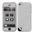 Silber Carbon Folie Sticker Skin für iPhone 5 5S SE