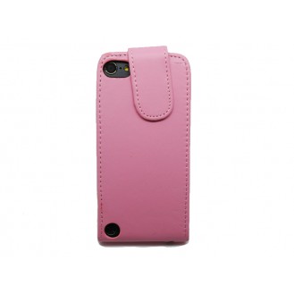 Rosa Flip Leder Etui iPod Touch 5