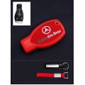 Silikon-Texstil Schlüsseletui Hülle Mercedes-Benz Rot