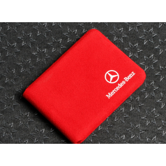 Chrom-Texstil Schlüsseletui Hülle und Brieftaschen Mercedes-Benz Rot