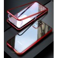 360 Grad Magnet Case Für Samsung Galaxy S20 Ultra Hülle Metall Tasche Rot