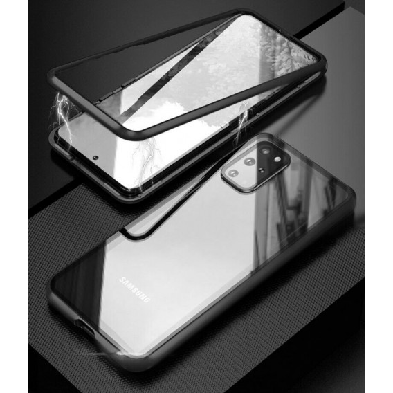 360 Grad Magnet Case Für Samsung Galaxy S20 Hülle Metall Tasche Schwarz