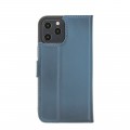 Bouletta Magnetische abnehmbare Handyhülle aus Leder mit RFID-Blocker für iPhone 12 Pro BRN Burnt Blue