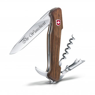 Victorinox Wine Master mit Gratis Gravur Nussbaumholz 0.9701.63