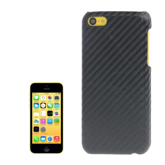 Carbon Plastik Hülle iPhone 5C schwarz
