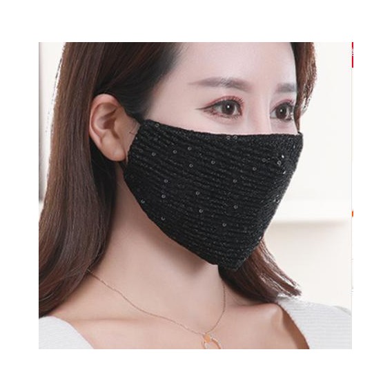 Wiederverwendbare Atemschutzmasken Waschbare Baumwolle Maske Schwarz