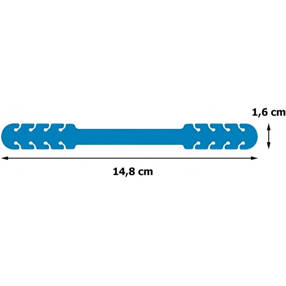 Verstellbare Maskenverlängerung Blau 5 Stück