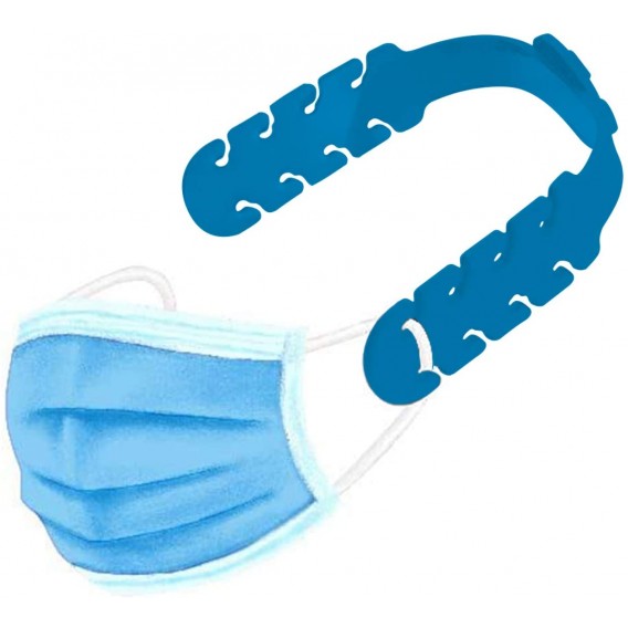 Verstellbare Maskenverlängerung Blau 10 Stück