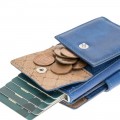 Bouletta Terry Coin Kartenhalter aus Leder TN20 Blau RFID