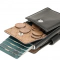 Bouletta Terry Coin Kartenhalter aus Leder RST1 Schwarz RFID