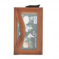 Bouletta Austin Coin Kartenhalter aus Leder RST2EF Taba RFID