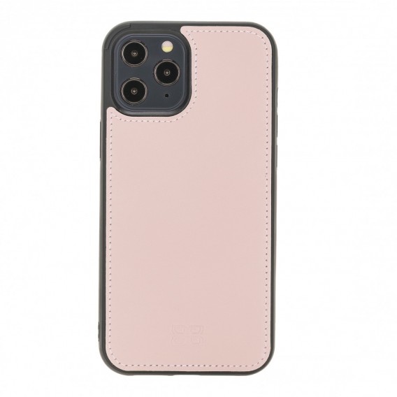 Bouletta Magnetische abnehmbare Handyhülle aus Leder mit RFID-Blocker für iPhone 12 Pro Max Pink