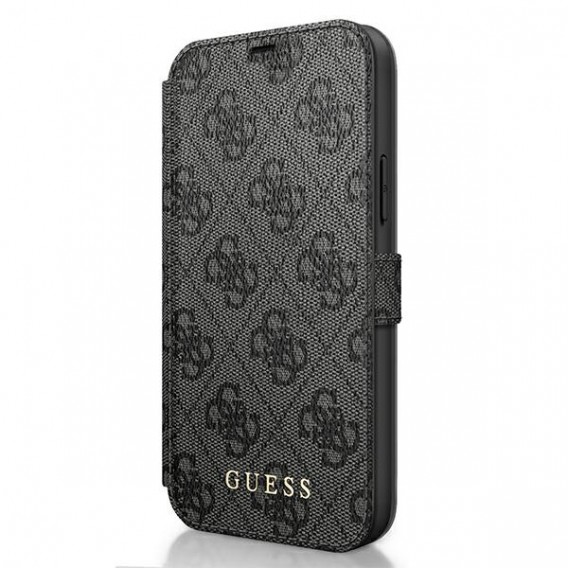 Guess 4G Charms iPhone 12 Pro Max - Cover Hülle Tasche Handytasche Case Schwarz