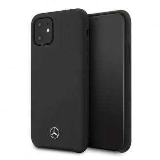 Mercedes Benz - Silicone Line - iPhone 12, 12 Pro (6.1) - Schwarz - Schutzhülle Cover Case Handyhülle