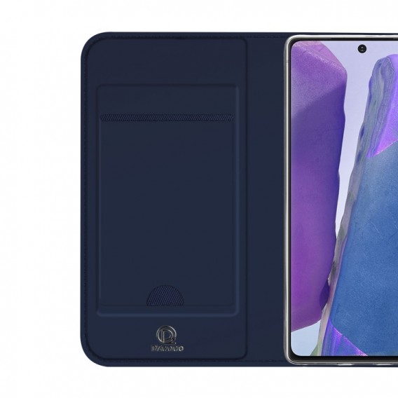 Samsung Galaxy Note 20 Ultra ISKIN Series Slight Frosted PU Hülle + TPU Case Blau