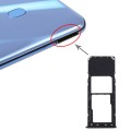 SIM Card Tray + Micro SD Card Tray für Galaxy A20 A30 A50 Schwarz