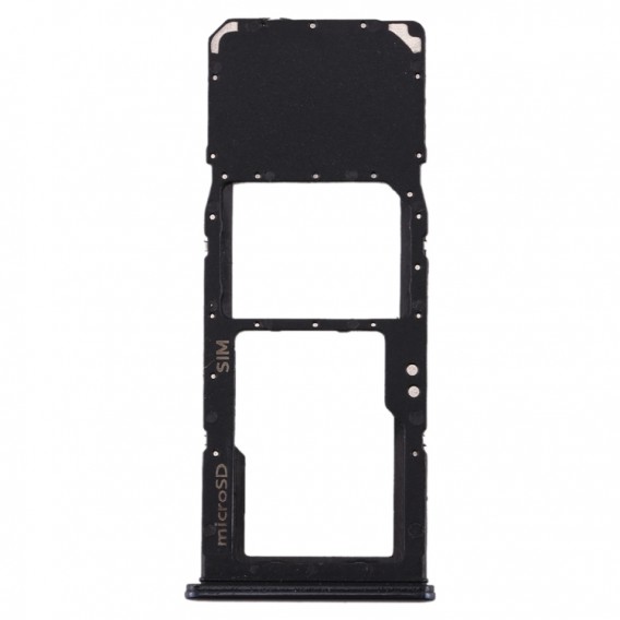 SIM Card Tray + Micro SD Card Tray for Galaxy A70 Schwarz