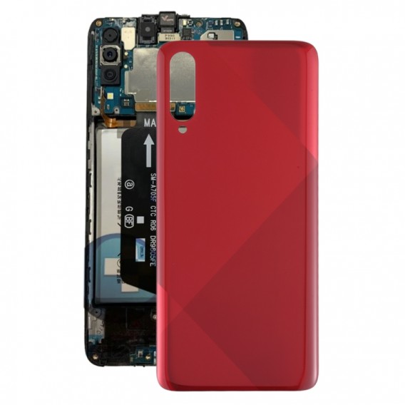 SIM Card Tray + Micro SD Card Tray für Galaxy A70S Rot