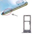 SIM Card Tray + Micro SD Card Tray for Samsung Galaxy S20 Schwarz