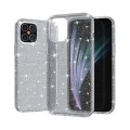 iPhone 12 Shockproof Terminator Style Glitter Powder Protective Case Hülle Grau